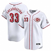 Men's Cincinnati Reds #33 Christian Encarnacion White Home Limited Baseball Stitched Jersey Dzhi,baseball caps,new era cap wholesale,wholesale hats